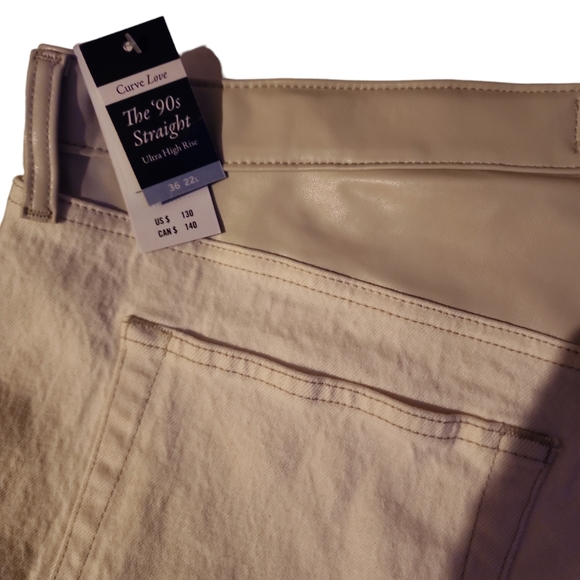 NWT Mens Abercrombie &Fitch off white Jeans 36x22 - Picture 5 of 6